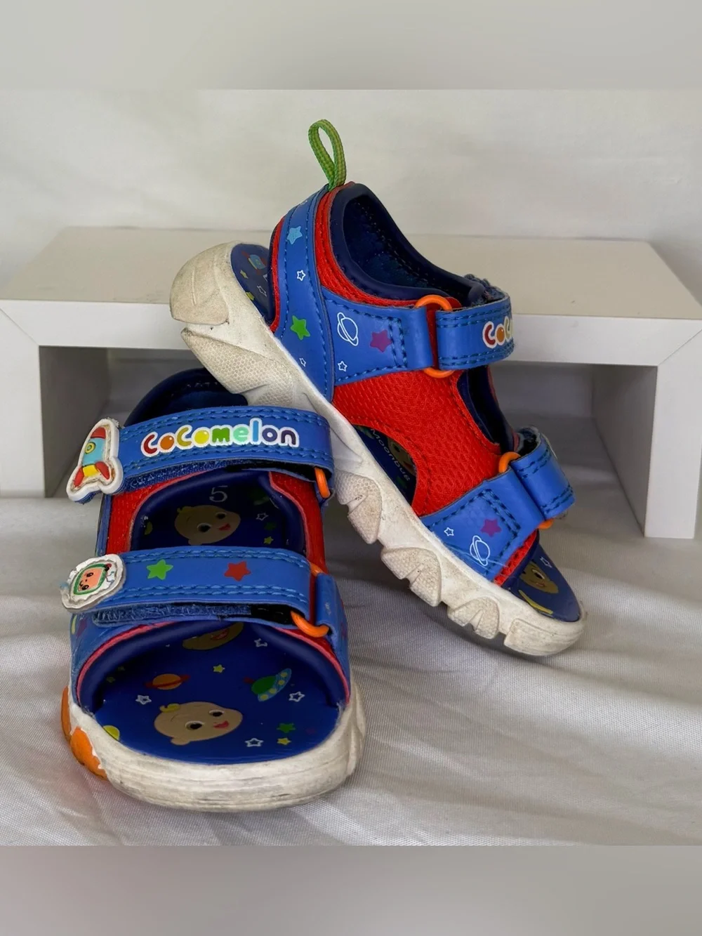 Kids' Blue & Red Sandals